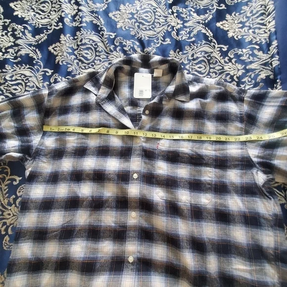 New Levi's Henri Flannel Women's Plaid XL - Picture 3 of 5